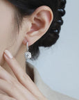 Earring 925 Sterling Sliver Plated with White Gold